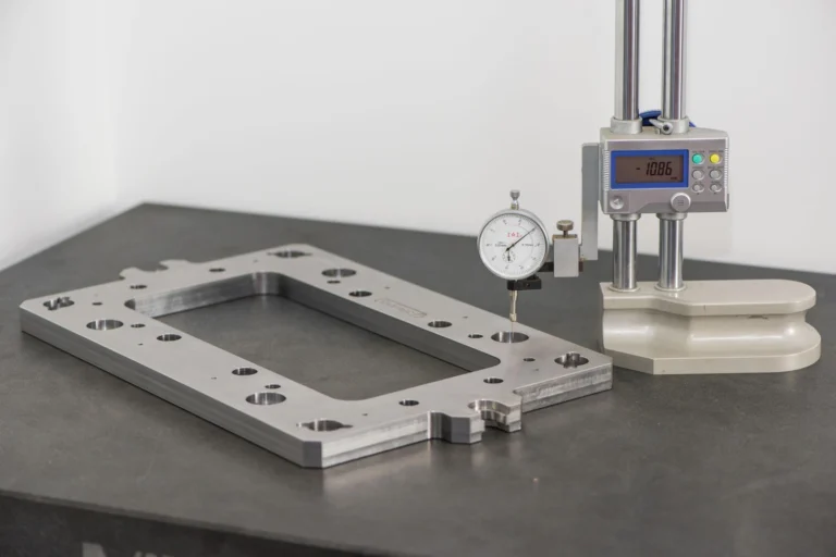 metrology inspection of machined component using height